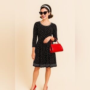 Max Studio Polka Dot Mini Dress